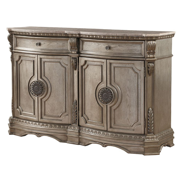 Northville 2 Drawers Server with Marble Top