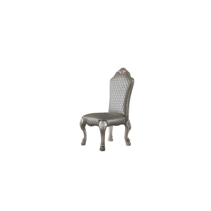 Dresden 46"H Upholstered Side Chair (Set-2) with Diamond Pattern & Welt Trim