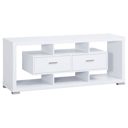 Coaster Darien 2-drawer Rectangular TV Console White Default Title