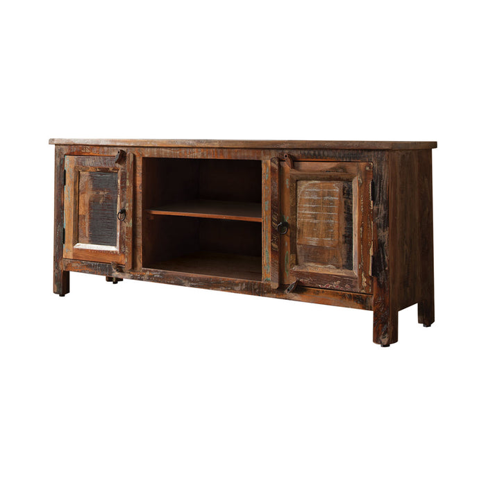 Genesis 2-door TV Console Reclaimed Wood