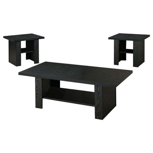 Coaster Rodez 3-piece Occasional Table Set Black Oak Default Title