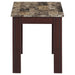 Coaster Rhodes 3-piece Faux Marble Top Occasional Set Brown Default Title