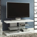 Coaster Cogswell 2-shelf TV Console Glossy White Default Title