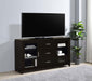 Coaster Lewes 2-door TV Stand with Adjustable Shelves Cappuccino