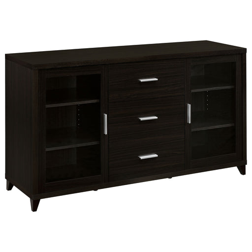 Coaster Lewes 2-door TV Stand with Adjustable Shelves Cappuccino