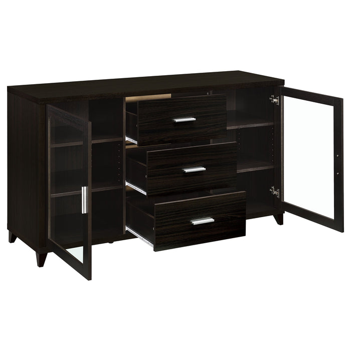 Coaster Lewes 2-door TV Stand with Adjustable Shelves Cappuccino