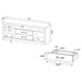 Coaster Burke 2-drawer TV Console Grey Driftwood