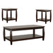 Coaster Dixon 3-piece Coffee Table Set Espresso Default Title