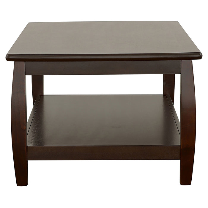 Coaster Dixon Rectangular Coffee Table with Lower Shelf Espresso Default Title