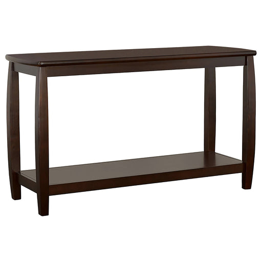 Coaster Dixon Rectangular Sofa Table with Lower Shelf Espresso Default Title