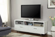 Coaster Casey 2-drawer Rectangular TV Console White Default Title