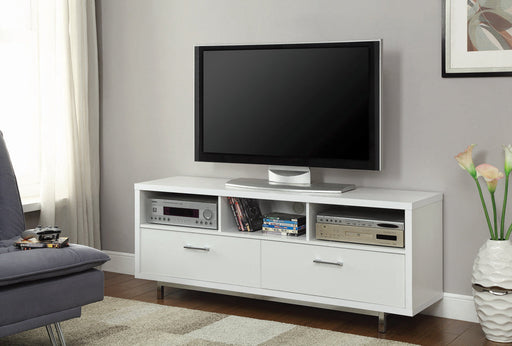 Coaster Casey 2-drawer Rectangular TV Console White Default Title