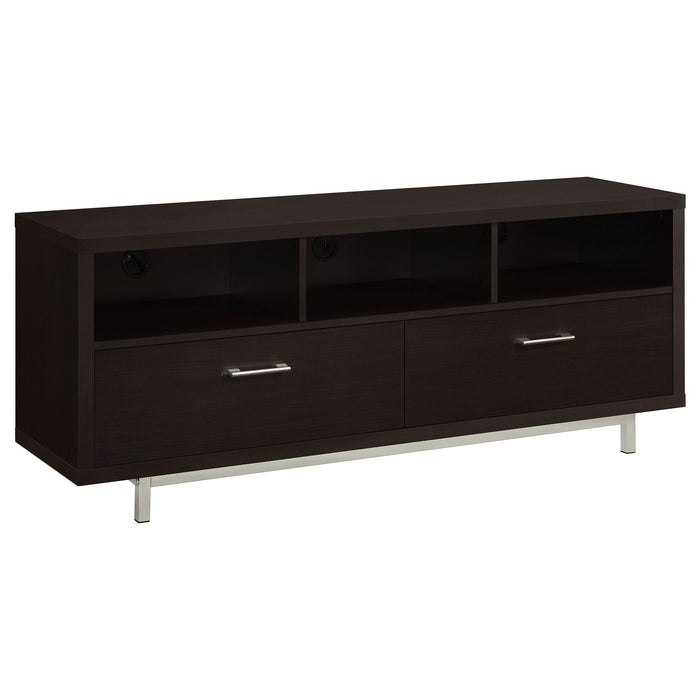 Coaster Casey 2-drawer Rectangular TV Console Cappuccino Default Title