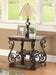 Coaster Laney End Table Deep Merlot and Clear Default Title