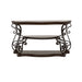 Coaster Laney Sofa Table Deep Merlot and Clear Default Title