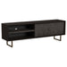 Coaster Marsden 2-door Wood 70" TV Stand Charcoal Black Default Title