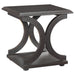 Coaster Shelly C-shaped Base End Table Cappuccino Default Title