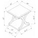 Coaster Shelly C-shaped Base End Table Cappuccino Default Title