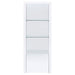 Coaster Jude 3-shelf Media Tower With Storage Cabinet White High Gloss Default Title