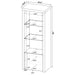 Coaster Jude 3-shelf Media Tower With Storage Cabinet White High Gloss Default Title