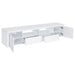 Coaster Jude 2-door 79" TV Stand With Drawers White High Gloss Default Title