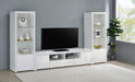 Coaster Jude 2-door 79" TV Stand With Drawers White High Gloss Default Title