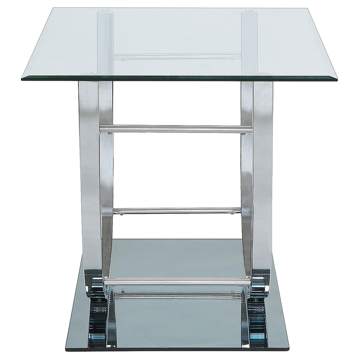 Coaster Danville U-shaped End Table Chrome Default Title