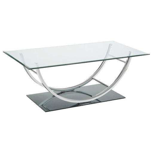 Coaster Danville U-shaped Coffee Table Chrome