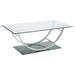 Coaster Danville U-shaped Coffee Table Chrome