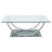 Coaster Danville U-shaped Coffee Table Chrome