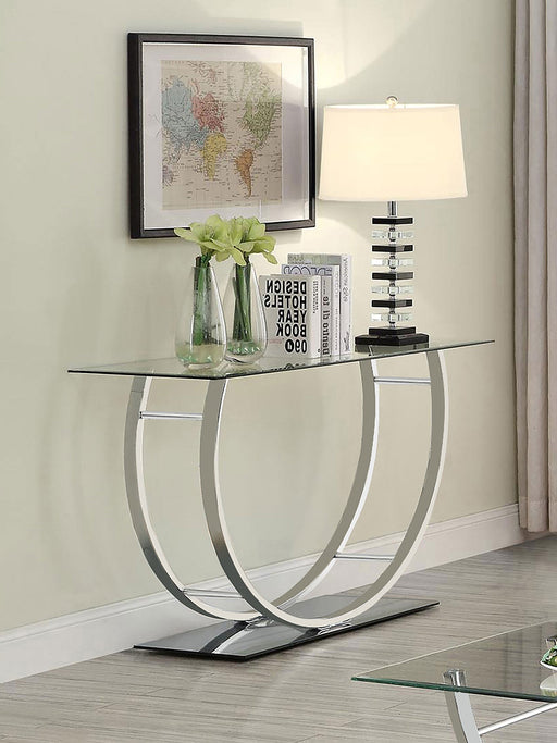 Coaster Danville U-shaped Sofa Table Chrome