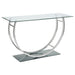 Coaster Danville U-shaped Sofa Table Chrome