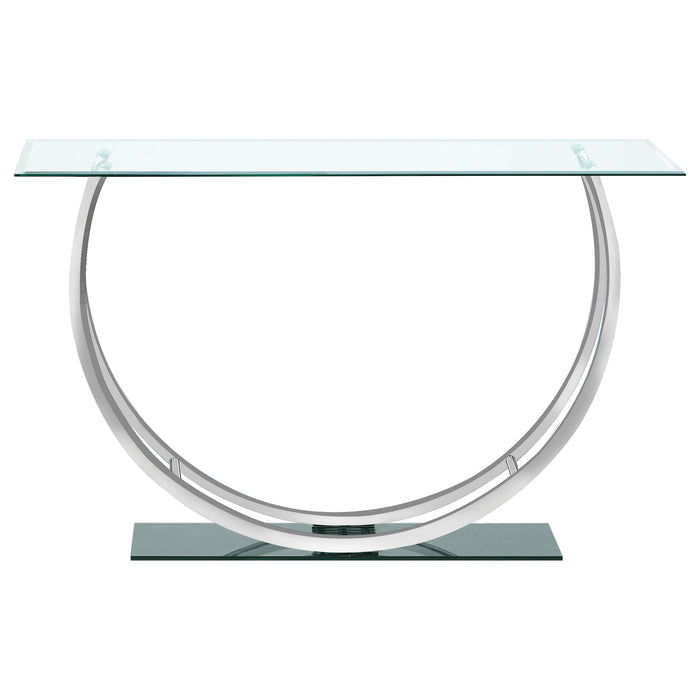 Coaster Danville U-shaped Sofa Table Chrome