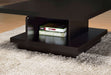 Coaster Reston Pedestal Square Coffee Table Cappuccino Default Title