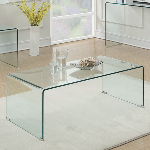 Coaster Ripley Rectangular Coffee Table Clear Default Title