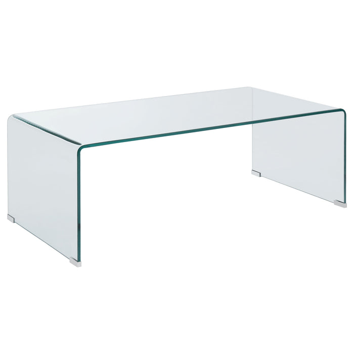 Coaster Ripley Rectangular Coffee Table Clear Default Title