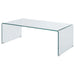 Coaster Ripley Rectangular Coffee Table Clear Default Title