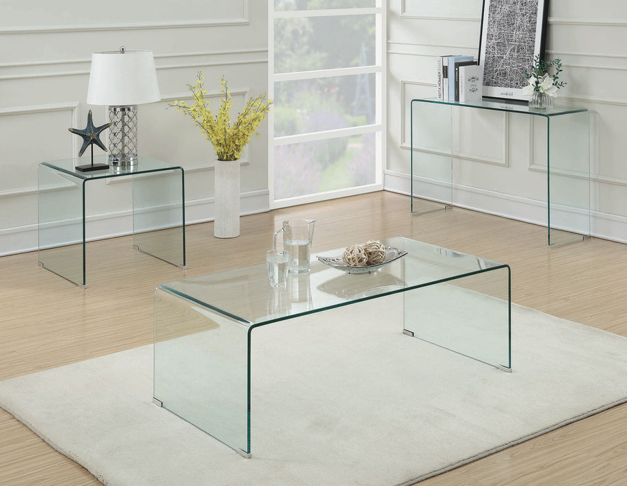 Coaster Ripley Rectangular Coffee Table Clear Default Title