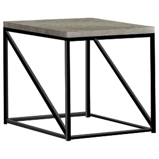 Coaster Birdie Square End Table Sonoma Grey Default Title