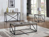 Coaster Birdie Square End Table Sonoma Grey Default Title