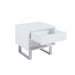 Coaster Atchison 1-drawer End Table High Glossy White Default Title