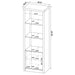 Coaster Burke 3-shelf Media Tower With Storage Cabinet Grey Driftwood Default Title