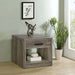 Coaster Felix 1-drawer Square Engineered Wood End Table Grey Driftwood Default Title