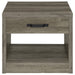 Coaster Felix 1-drawer Square Engineered Wood End Table Grey Driftwood Default Title