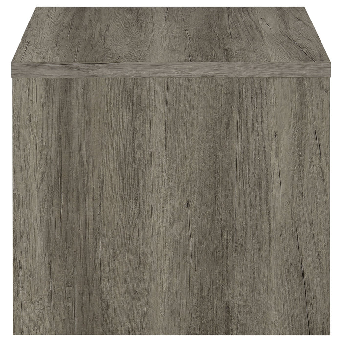 Coaster Felix 1-drawer Square Engineered Wood End Table Grey Driftwood Default Title