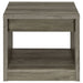 Coaster Felix 1-drawer Square Engineered Wood End Table Grey Driftwood Default Title