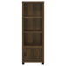 Coaster Sachin 3-shelf Media Tower With Storage Cabinet Dark Pine Default Title