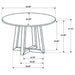 Coaster Skylark Round End Table with Marble-like Top Letizia and Light Oak Default Title