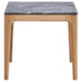 Coaster Polaris Rectangular End Table with Marble-like Top Teramo and Light Oak Default Title