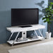 Coaster Marcia 1-drawer Wood 60" TV Stand White High Gloss and Chrome Default Title